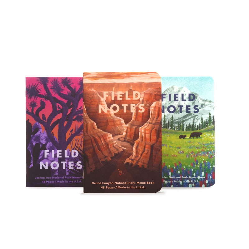 Field Notes 3-Pack: National Parks Series B – Grand Canyon, Joshua Tree, Mount Rainier