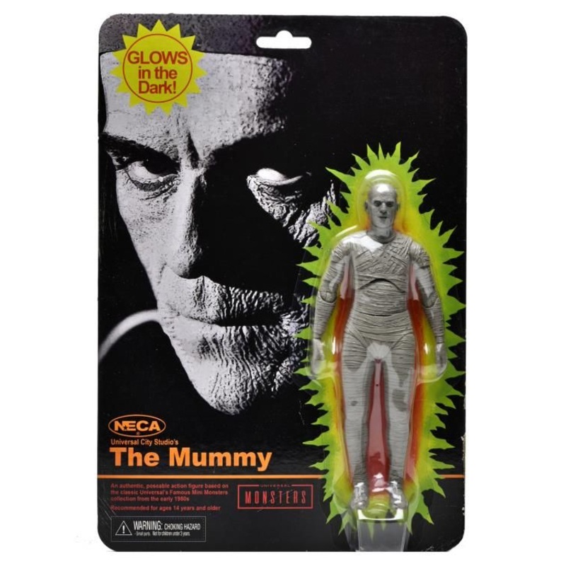 Universal Monsters Retro Glow-In-The-Dark The Mummy NECA Figure