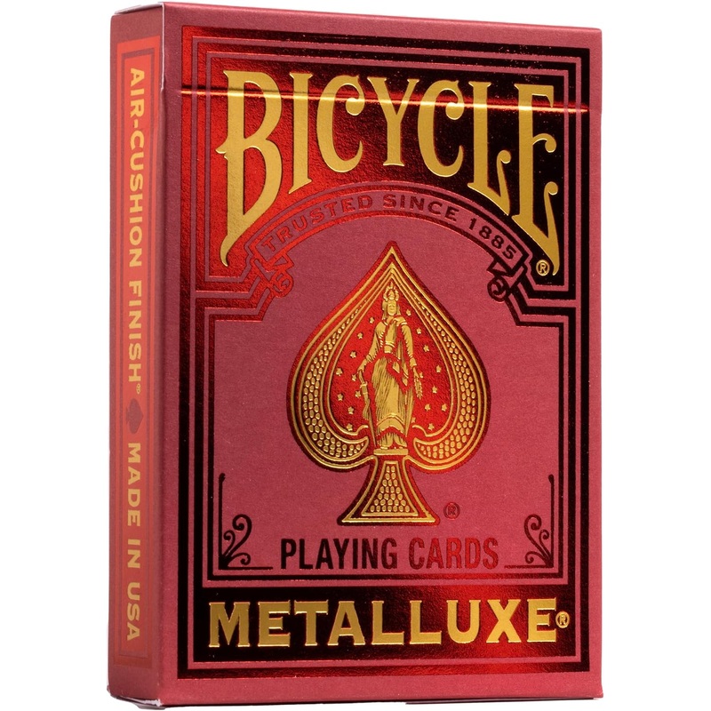 Bicycle Playing Cards: Metalluxe – Red