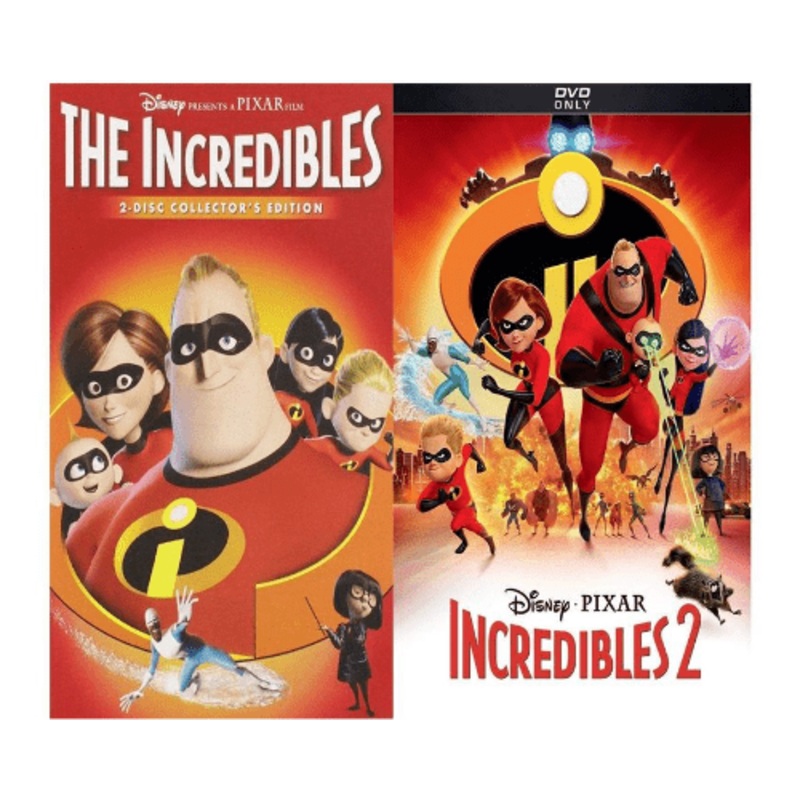 Walt Disney’s The Incredibles 1&2 DVD Set 2 Movie Collection
