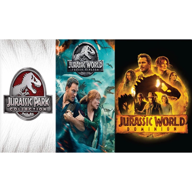 Jurassic Park Collection DVD All 6 Movies, Including Jurassic World and Fallen Kingdom