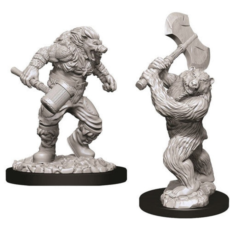 D&D Nolzur’s Marvelous Unpainted Minis: W9 Wereboar & Werebear