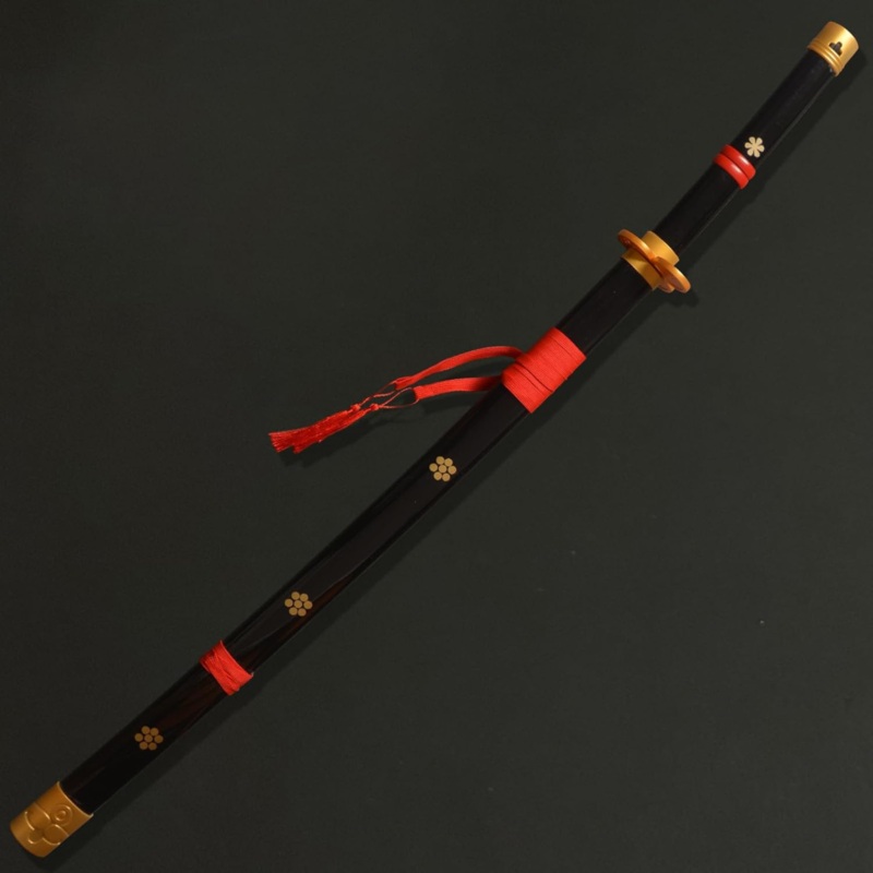 One Piece : Roronoa Zoro Yama Enma Black Wooden Katana