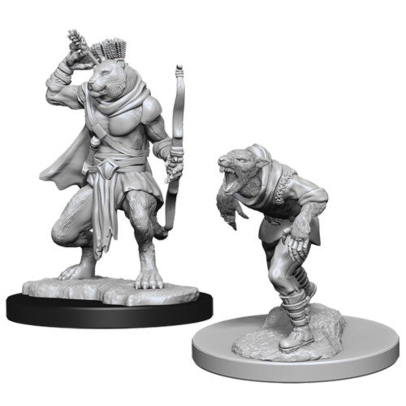 D&D Nolzur’s Marvelous Unpainted Minis: W11 Wererat & Weretiger