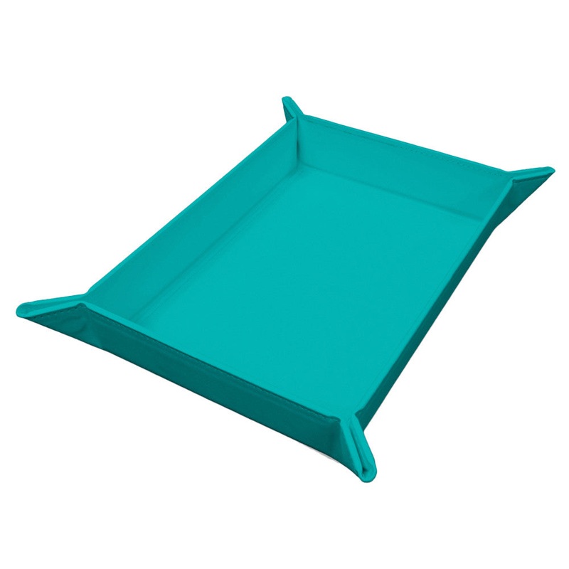 Vivid Dice Tray: Magnetic Foldable – Teal