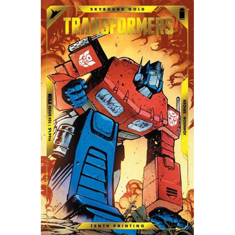 Transformers #1 10th Printing Cover A Optimus Prime Foil Emboss