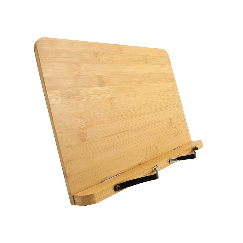 OPB Branded Large Bamboo Book Stand – 13.25 x 9.25