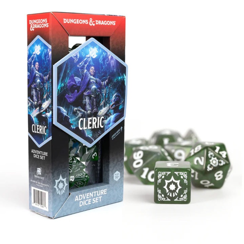 Sirius D&D Adventure Dice Set: Cleric – Green (15-Set)