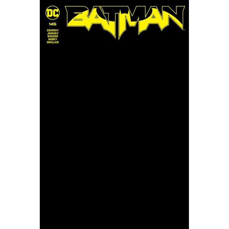 Batman #145 Cover F Black Blank Card Stock Variant