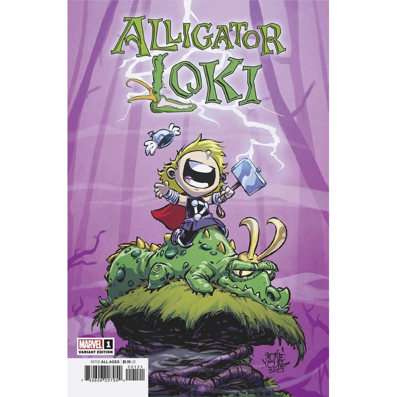 Alligator Loki #1 Skottie Young Variant