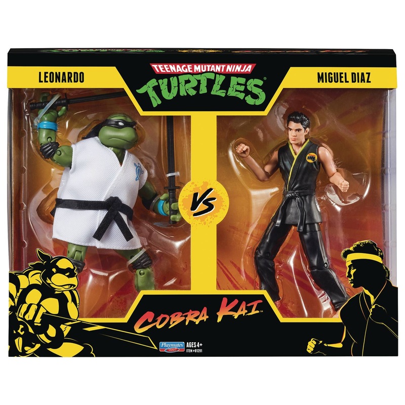 TMNT X Cobra Kai Leonardo VS Miguel Diaz KAI Action Figure 2 Pack