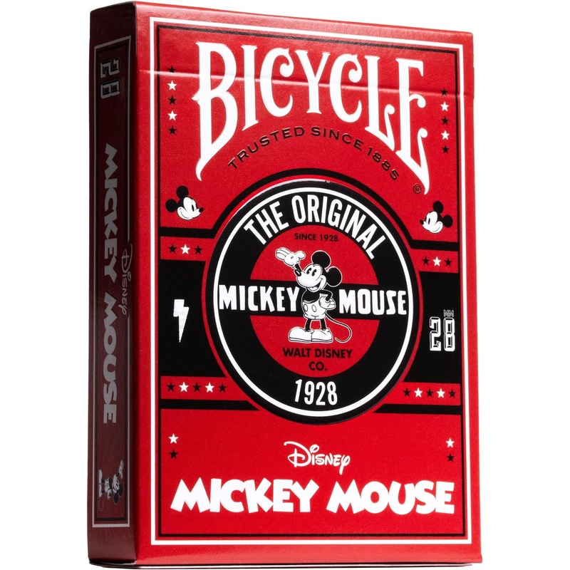 Bicycle Playing Cards: Classic Mickey Mouse (Red)