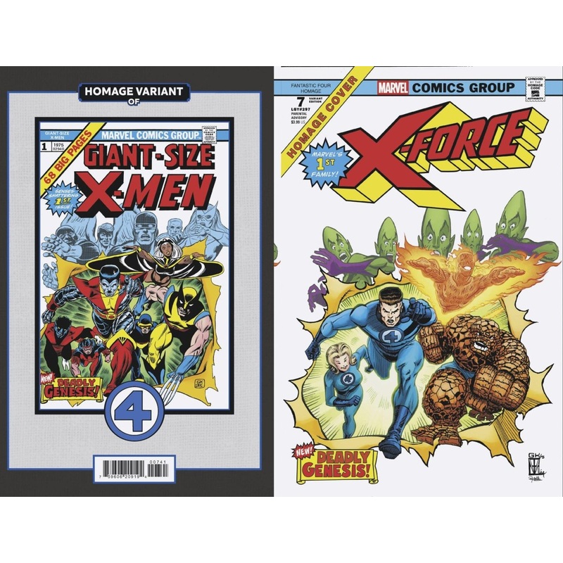 X-Force #7 Trevor Von Eeden Fantastic Four Homage Variant
