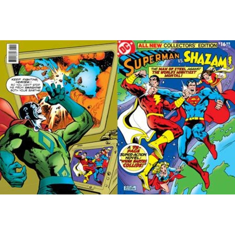 All New Collectors Edition #58 Superman vs Shazam Facsimile Edition Cover B Rich Buckler & Dick Giordano Foil Variant (Huge Oversize Format)