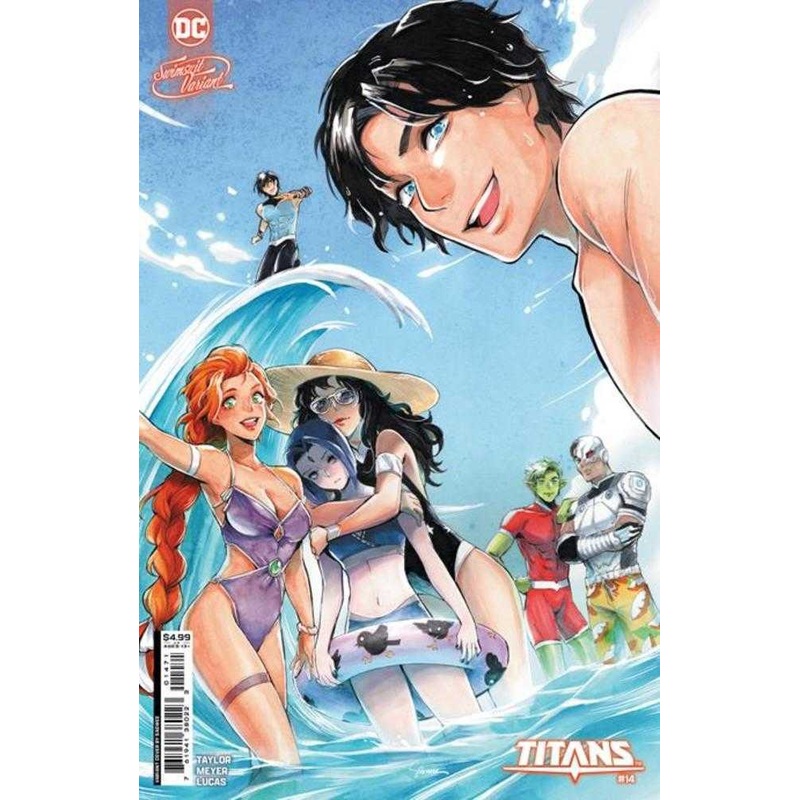 Titans #14 Cover E Saowee Swimsuit Card Stock Variant