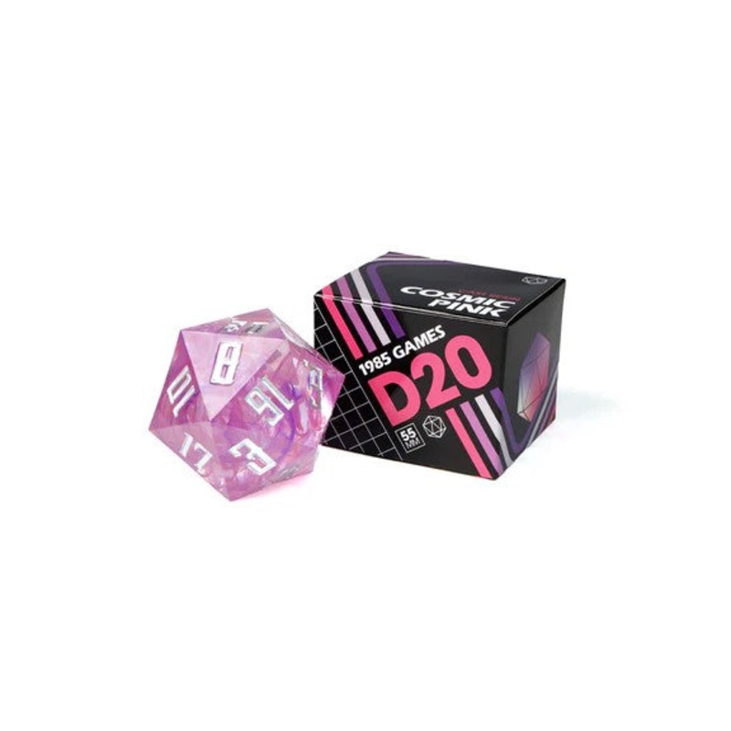 1985 Games 55mm Sharp Edge d20 – Cosmic Pink (1)