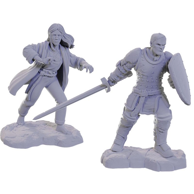 D&D Nolzur’s Marvelous Unpainted Minis: W22 Reborn Paladin & Warlock