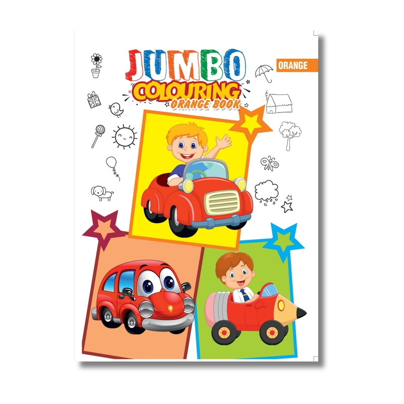 Jumbo Colouring Book – Orange
