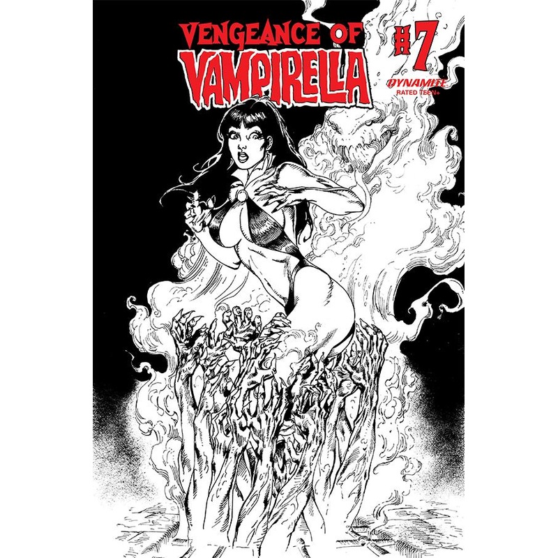 VENGEANCE OF VAMPIRELLA #7 1:11 CASTRO B&W FOC INCV