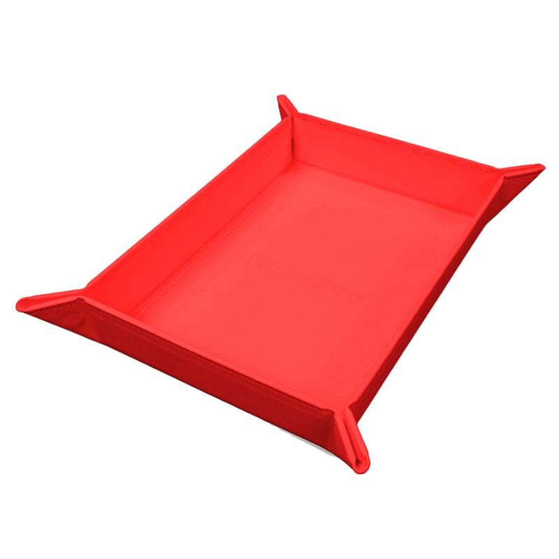Vivid Dice Tray: Magnetic Foldable – Red
