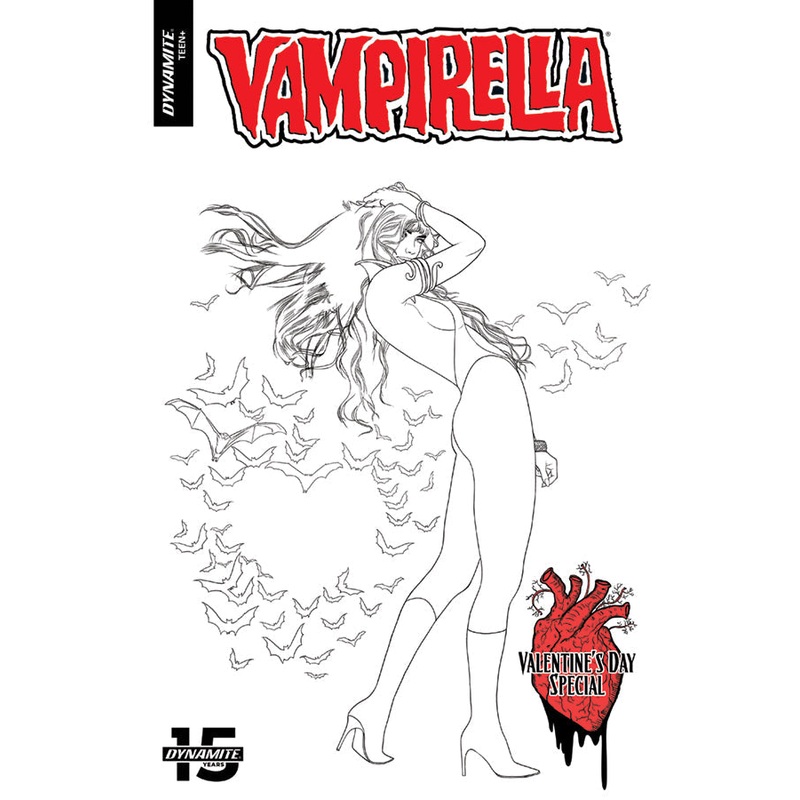 VAMPIRELLA VALENTINES DAY SPECIAL #1 1:10 GUNDUZ B&W INCV
