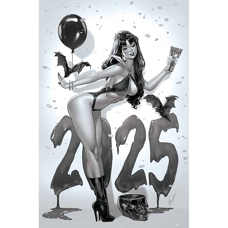 VAMPIRELLA #675 CVR Q 1:7 FOC INCV CHATZOUDIS B&W VIRGIN