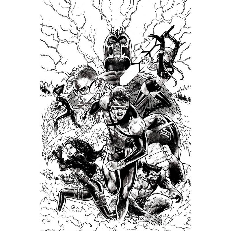 X-MEN #1 TONY DANIEL BW PX VARIANT EDITION SDCC 2024