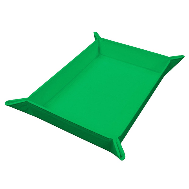Vivid Dice Tray: Magnetic Foldable – Green