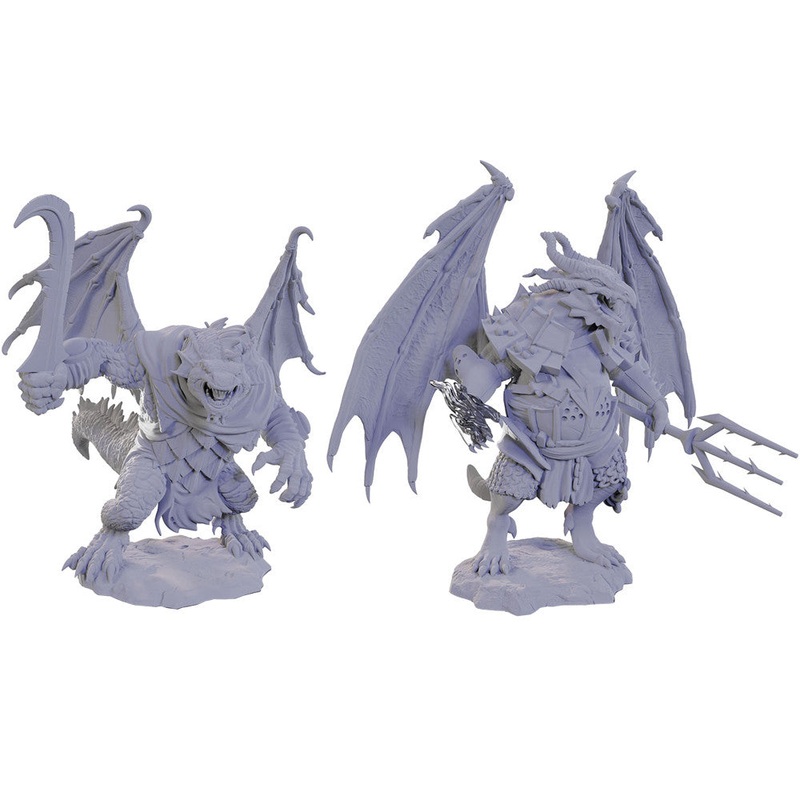 D&D Nolzur’s Marvelous Unpainted Minis: W22 Draconian Mage & Foot Soldier