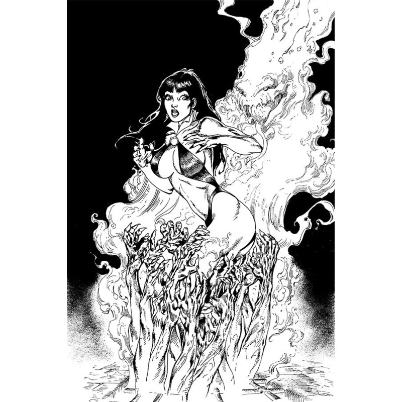 VENGEANCE OF VAMPIRELLA #7 1:15 CASTRO B&W VIRGIN FOC INC