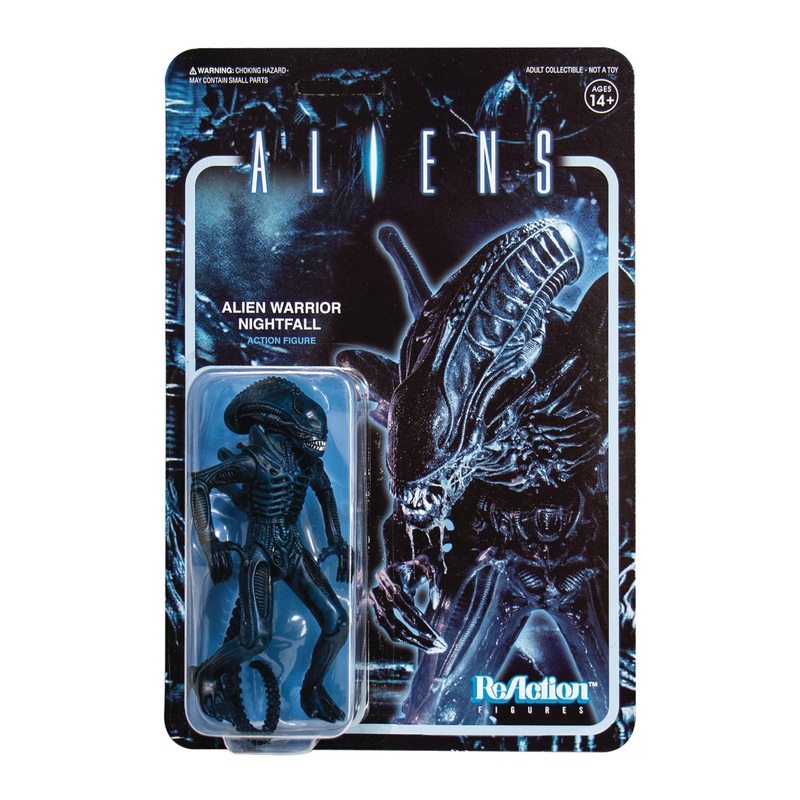 Aliens Wave 1 Alien Warrior Nightfall Reaction Figure