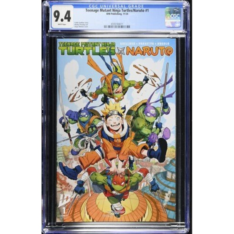 Teenage Mutant Ninja Turtles/Naruto #1 Jorge Jimenez cover CGC 9.4