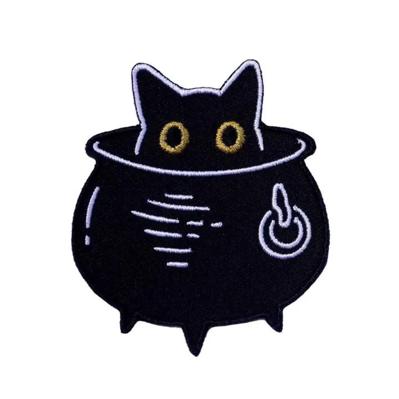 Cat Coven Patch: Cauldron Cat