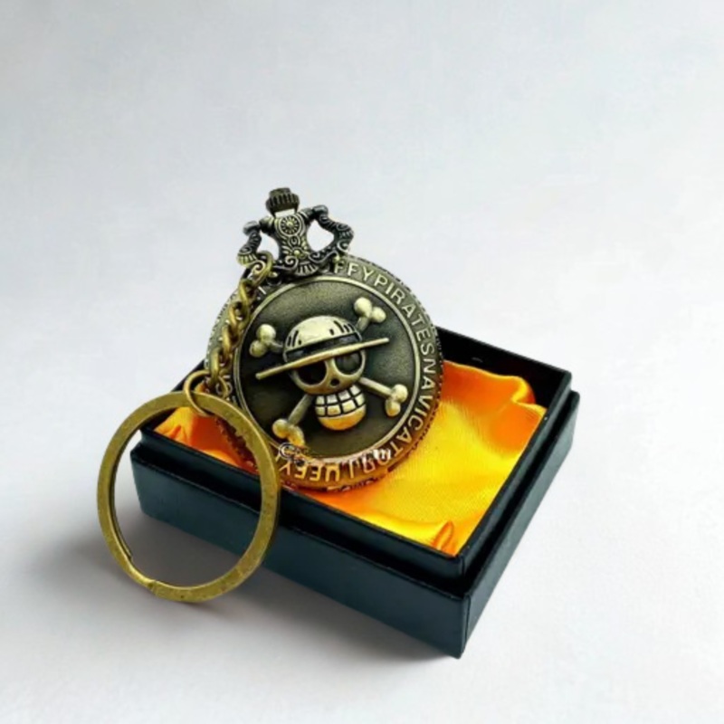 One Piece: Luffys Pirate Crest Antique Watch Keyring