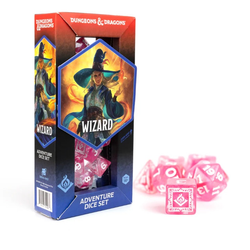 Sirius D&D adventure Dice Set: Wizard – Fuchsia (16-Set)