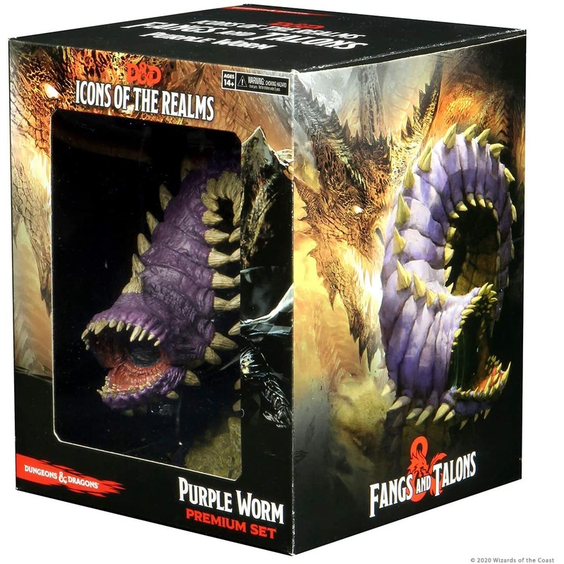 D&D Icons of the Realms: Fangs & Talons – Purple Worm Premium Set