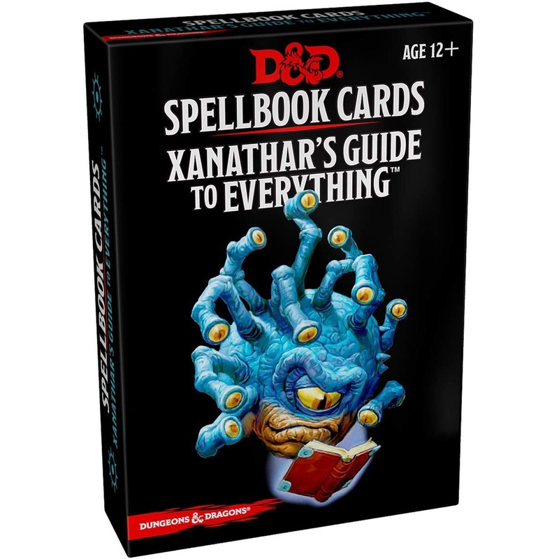 D&D 5E RPG: Spellbook Cards – Xanathar’s Guide to Everything