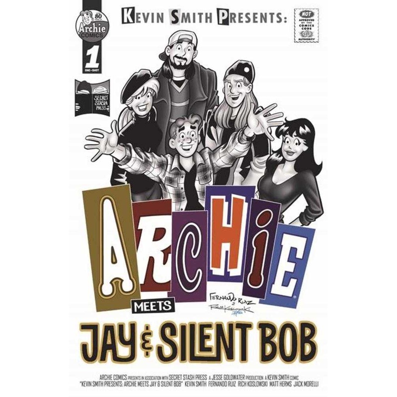 Archie Meets Jay And Silent Bob #1 (One Shot) Cover B Fernando Ruiz Rich Koslowski Homage Greyscale Variant (Mature)