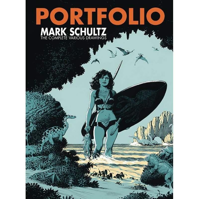 Portfolio Mark Schultz: The Complete Various Drawings HC Orange Logo