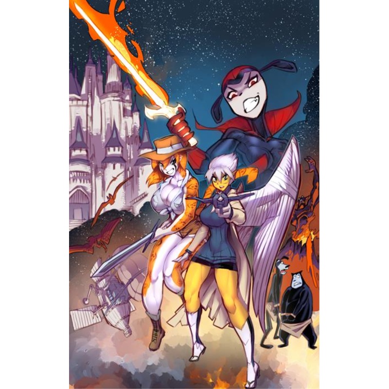 TIFANNY & CHARLOTTE ON ANOTHER WORLD #1 (OF 4) CVR B FRED PERRY LUNAR EXCLUSIVE VAR (29 Oct Release)