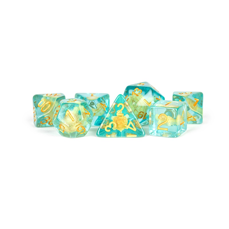 Metallic Dice Games Dice Set: Infused – Turtle (7)