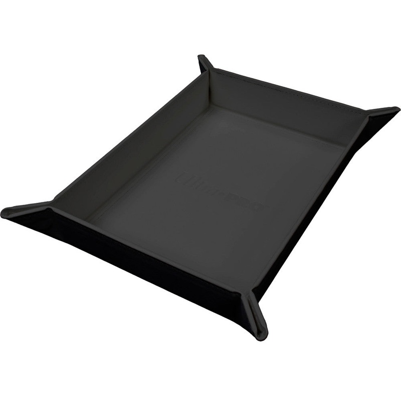 Vivid Dice Tray: Magnetic Foldable – Black