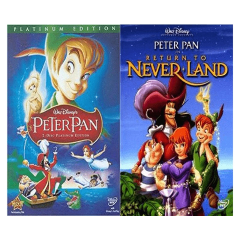 Walt Disney’s Peter Pan 1&2 DVD Set 2 Movie Collection