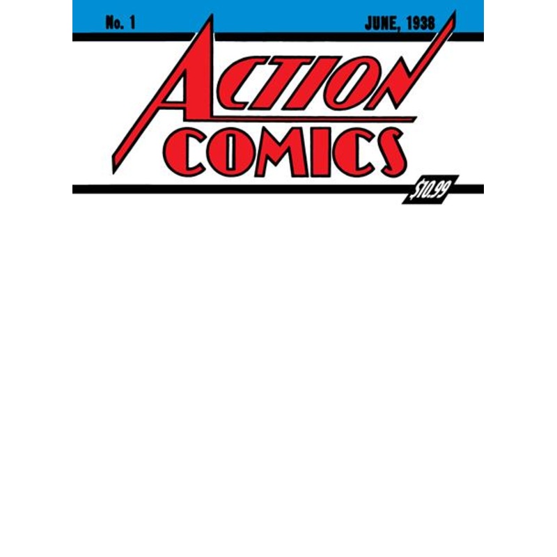 ACTION COMICS (1938) #1 GOLDEN AGE SIZED FACSIMILE EDITION CVR D BLANK SUPERMAN DAY 2025 VAR