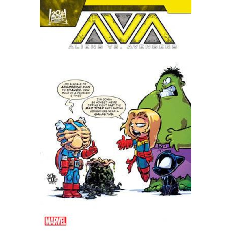 ALIENS VS AVENGERS #1 SKOTTIE YOUNG VAR