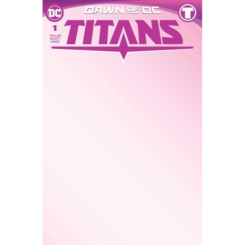 Titans #1 Cover D Blank Card Stock Variant