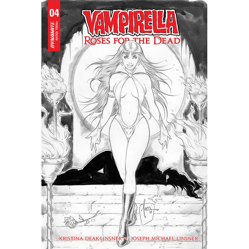 VAMPIRELLA ROSES FOR DEAD #4 (OF 4) 1:10 INCV TUCCI B&W (
