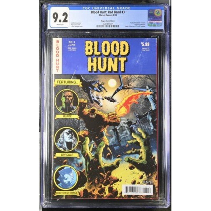 Blood Hunt #3 1:25 Red Band Bloody Homage Variant CGC 9.2