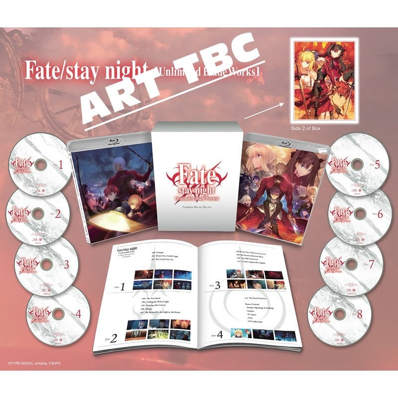 Fate/Stay Night: Unlimited Blade Works Complete Collector’s Edition Blu-ray