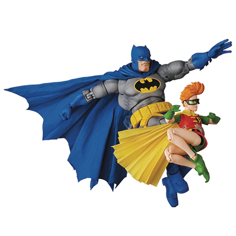 Dark Knight Returns Batman Blue Version & Robin Mafex Action Figure